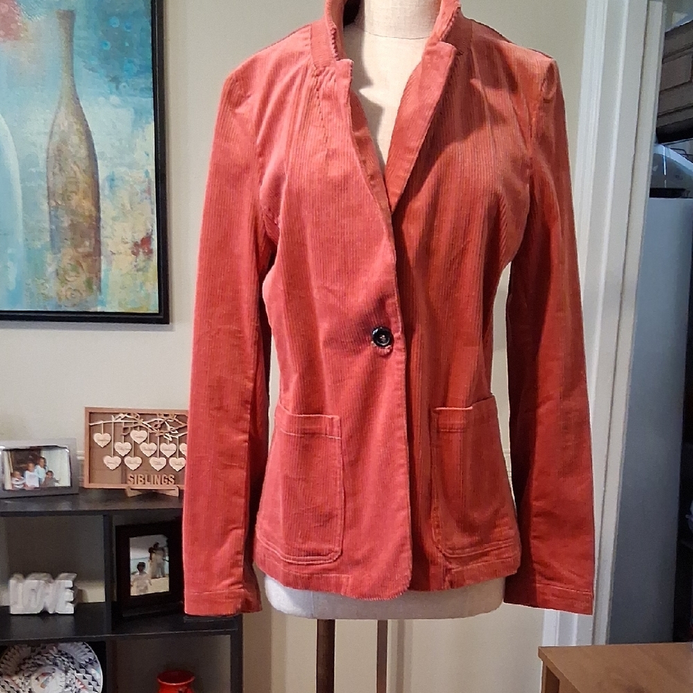 Love Tree Red Corduroy Blazer